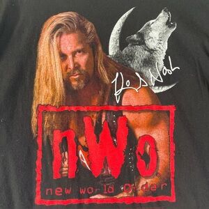Vintage Kevin Nash WCW New World Order Wrestling T-Shirt 1998 Graphic Tee Black
